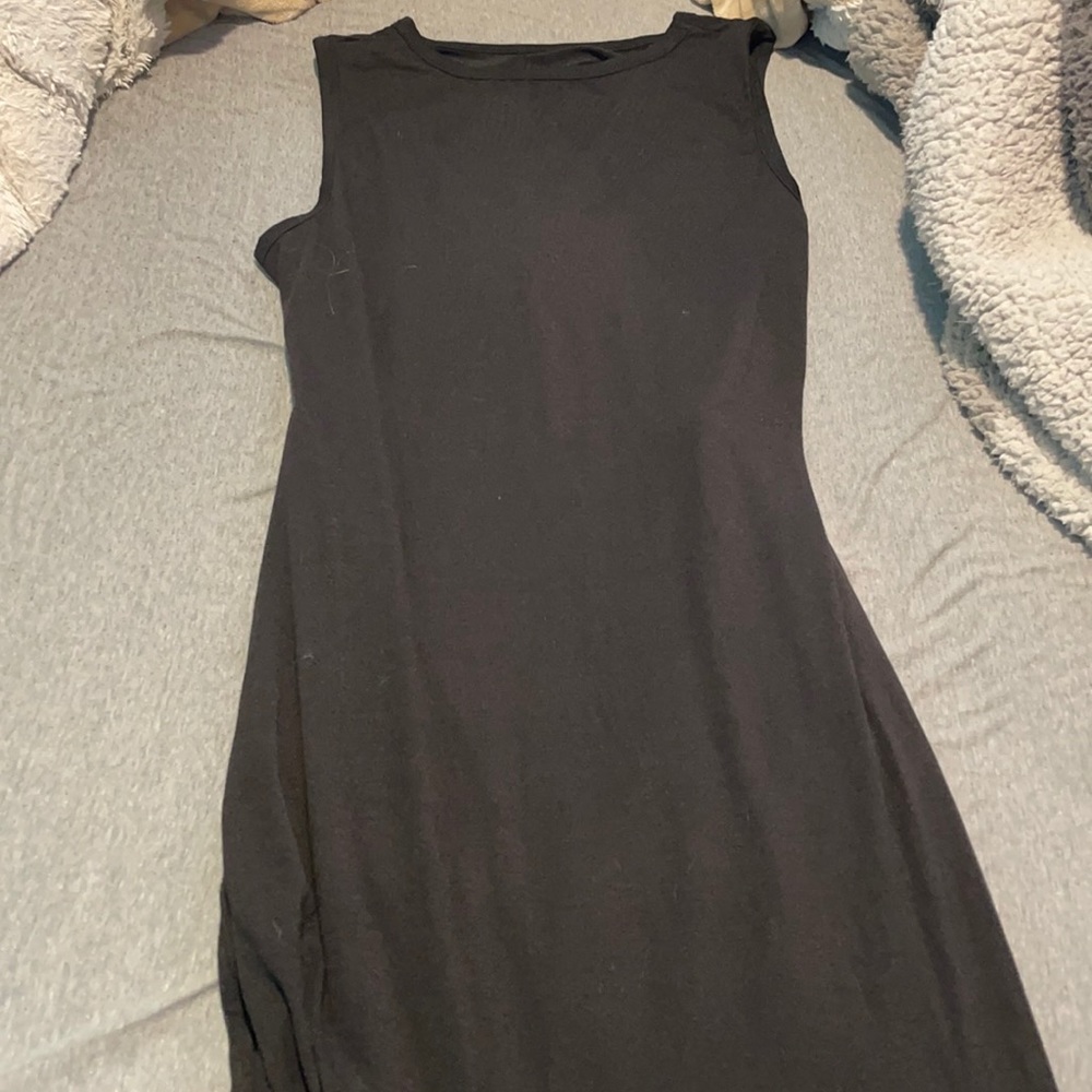 Open back tank dress